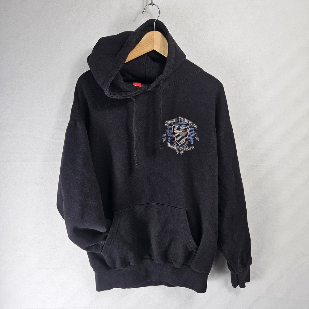 Jon Lauren‎ Wolfpack 331 TRS Graphic Hoodie Sweatshirt Black Men's Large